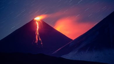रूस में अचानक जिंदा हो गये दो ज्वालामुखी