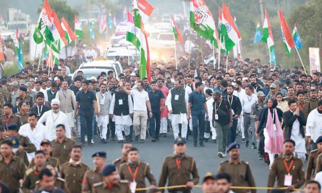 राहुल की भारत जोड़ो यात्रा में पहुंचे झारखंड के कांग्रेसी
