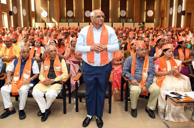 गुजरात में भाजपा विधायक दल के नेता चुने गये भूपेंद्र पटेल