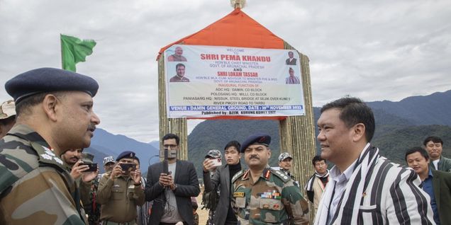 अरुणाचल में चीन सीमा के अंतिम गांव पहुंचे मुख्यमंत्री पेमा खांडू