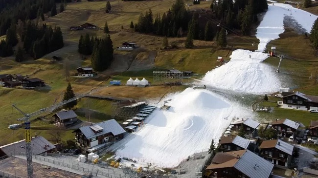 अब आल्प्स पर्वत पर बर्फ कम होने से नया खतरा, देखें वीडियो