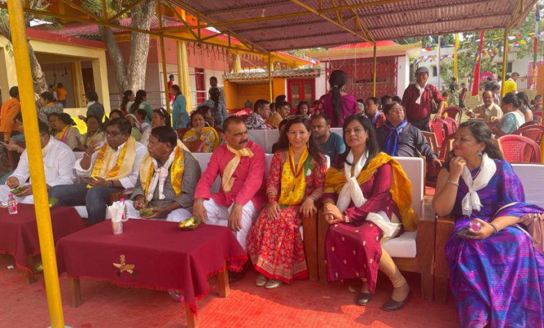 गोरखा चौक पर बुद्ध मंदिर में कार्यक्रम आयोजित