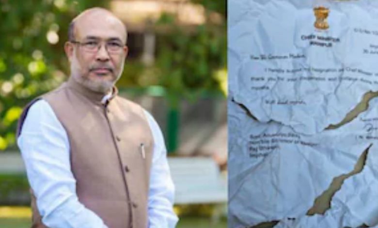 मणिपुर के मुख्यमंत्री के इस्तीफे को लेकर इंफाल में हाई वोल्टेज ड्रामा