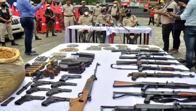 हिंसाग्रस्त मणिपुर में हथियारों का जखीरा बरामद