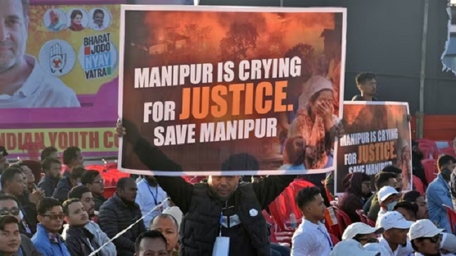 खड़गे ने मणिपुर के हालात पर चिंता जताई