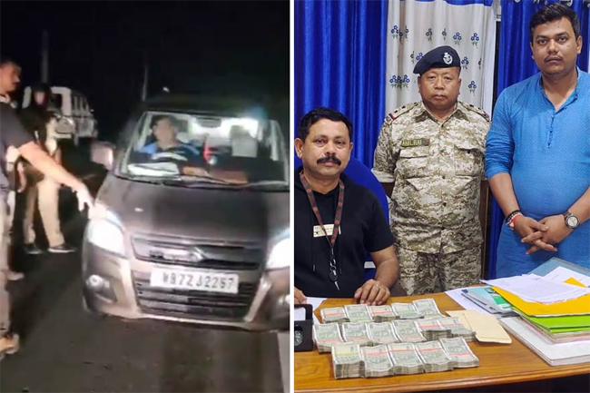 दो भाजपा नेताओं की कार से 9 लाख रुपये बरामद