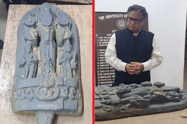 दामोदर नदी से प्राचीन प्रतिमा मिली है